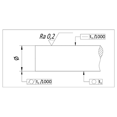 Вал прецизионный (нерж.) WRA14 L=250 см TECHNIX
