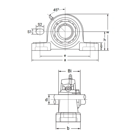 Подшипниковый узел UKP319 LIGHT TECHNIX