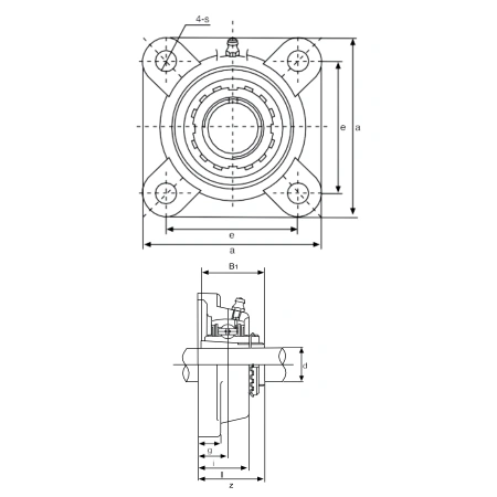 Подшипниковый узел UKF215 TECHNIX