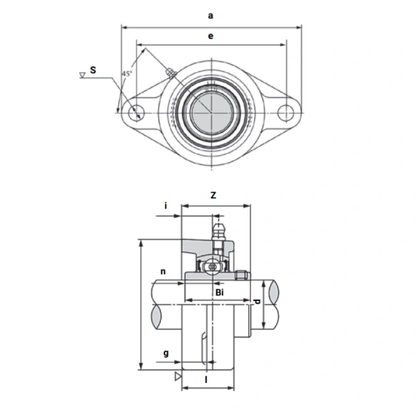 Подшипниковый узел UCFL207 TECHNIX