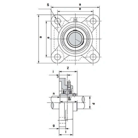 Подшипниковый узел UCF207 LIGHT TECHNIX