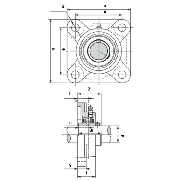 Подшипниковый узел UCF208 LIGHT TECHNIX