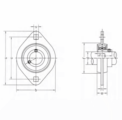Подшипниковый узел SBPFL205 TECHNIX