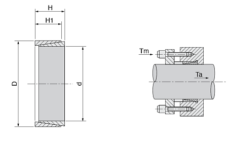 Зажимная втулка KLNN100 (PHF FX30-100x114) TECHNIX