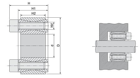 Зажимная втулка KLGG120 (PHF FX10-120x165) TECHNIX