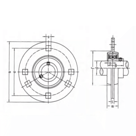 Подшипниковый узел SBPF202 TECHNIX