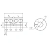 Муфта соединительная жесткая RC20-C (d=6мм) TECHNIX