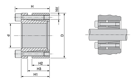 Зажимная втулка KLAA150 (PHF FX41-150x200) TECHNIX