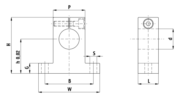 Опора SK60 TECHNIX (чертёж)