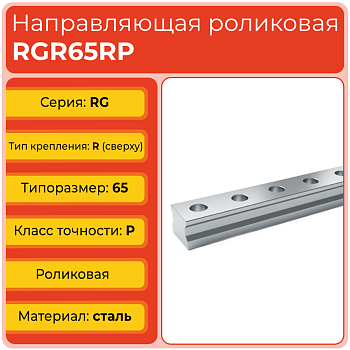 Линейная направляющая RGR65RP роликовая сверхвысокой жёсткости и нагрузки