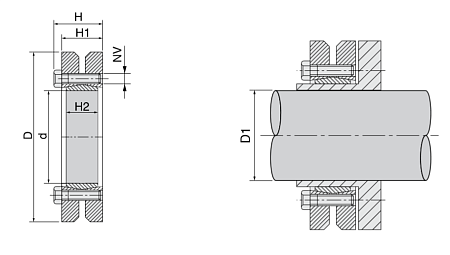 Зажимная втулка KLPP165 (PHF FX190-165x290) TECHNIX