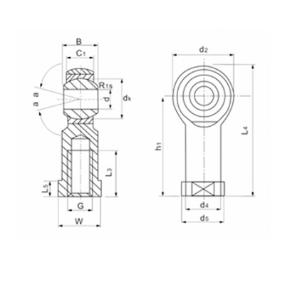 Шарнирный наконечник PHS6EC TECHNIX