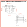 Линейный подшипник в сборе с корпусом SCS20-L-UU TECHNIX