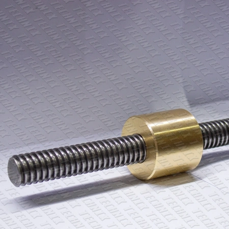 Гайка трапецеидальная бронзовая LRM 36-6-G  (диаметр 36 мм, шаг 6 мм) левая резьба TECHNIX PRO