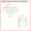 Линейный подшипник в сборе с корпусом SCS16-UU (SC16UU) TECHNIX