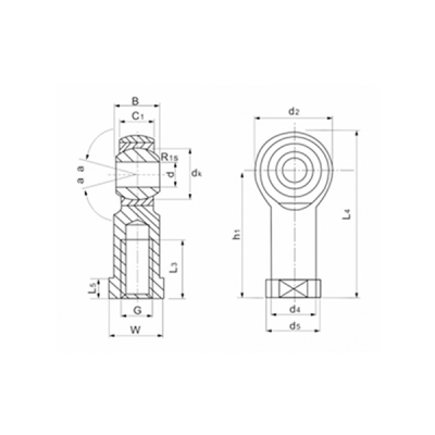 Шарнирный наконечник PHS20C TECHNIX