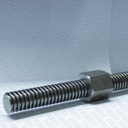 Гайка шестигранная трапецеидальная сталь SKM 18-4-G (диаметр 18 мм, шаг 4 мм) левая резьба TECHNIX PRO