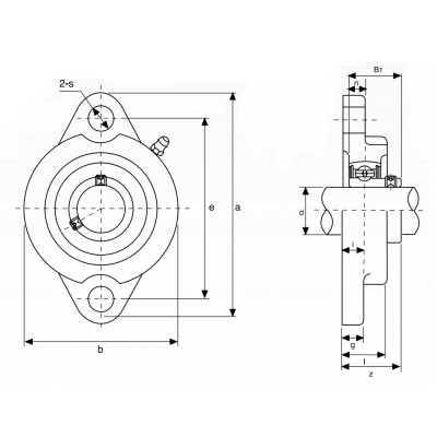 Подшипниковый узел SBLF205 TECHNIX