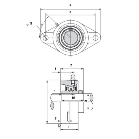 Подшипниковый узел UCFL212 TECHNIX