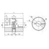 Муфта соединительная виброгасящая JC40-C (d=8 мм) TECHNIX