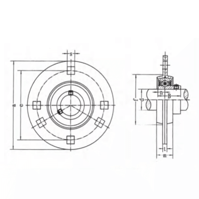 Подшипниковый узел SBPF205 TECHNIX