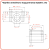 Линейный подшипник в сборе с корпусом SCS30-L-UU TECHNIX
